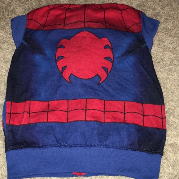 MARVEL Superhero Spider-Man Hooded Jacket w/Mask - Picture 6 of 7
